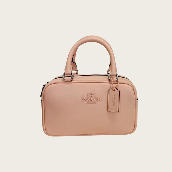NWT Coach CT776 Satchel Crossbody Bag in Sv/Faded Blush - Picture 1 of 9